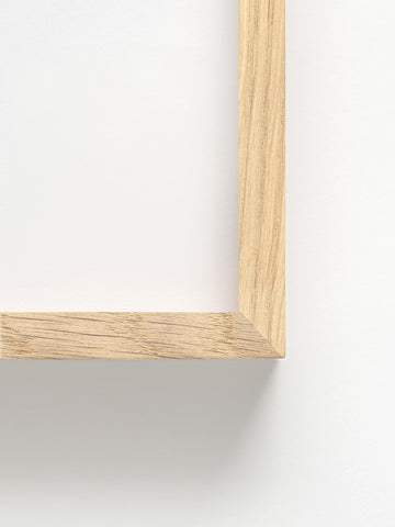 Fuzz Gathering - Veneered Abachi Wood Frame