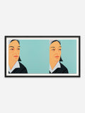 Ada Ada - Black Abachi wood frame with visible grain