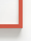 Composition with Red, Yellow, Black, Blue, and Gray - Red Ramin Wood Frame