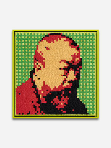 Self-Portrait Embroidery (Red & Green)