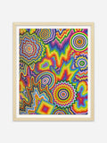 Driptych II - Ramin Wood Frame