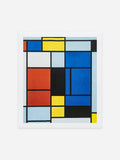 Tableau No.1 with Red, Blue, Yellow, Black, and Gray