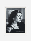 Maria/Marina - White Ramin wood frame