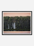 Autorretrato en tarde rosa - Black Ramin Wood Frame