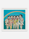 Rainbow (Mask Series 1997 no.8) - White Ramin Wood Frame