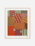 Fuzz Gathering - Veneered Abachi Wood Frame