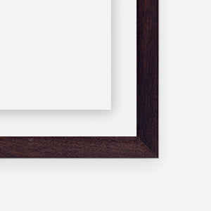 Fan (Mishima) - Walnut frame