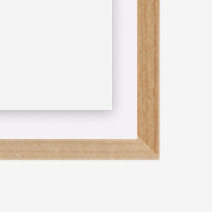 Actual Size - Oak Natural Wood Frame
