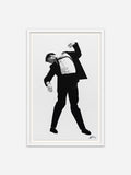 Untitled (Eric) - White Abachi Wood Frame