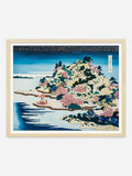 Breakfast on the beach - Natural Abachi Wood Frame