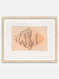 Forced Separation - Natural Abachi wood frame